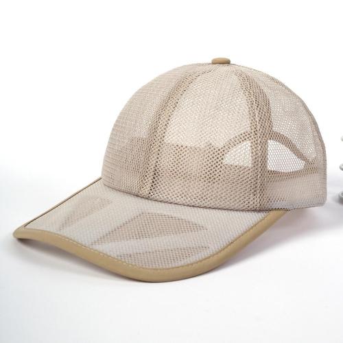 One pc men stylish cutout fishnet velcro adjustable baseball cap 58cm