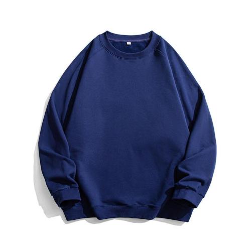 Casual plus size slight stretch 10 colors solid color simple loose sweatshirt size run small