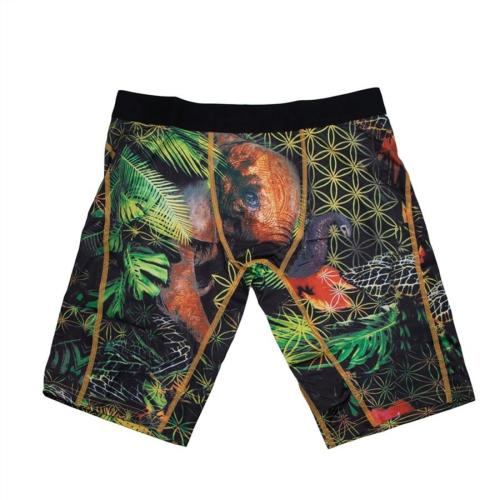 Casual plus size slight stretch monster printing breathable sports boxer brief#5
