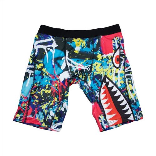 Casual plus size stretch monster printing breathable sports boxer brief#12