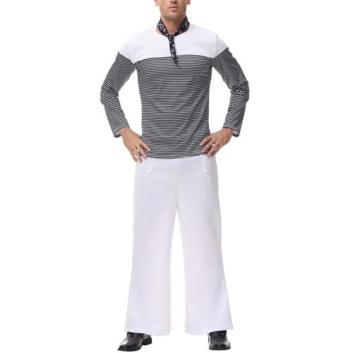 Sexy non-stretch sailor cosplay pants sets costume(with hat&bow tie)