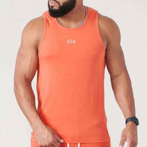 Athletic plus size slight stretch letter print vest size run small