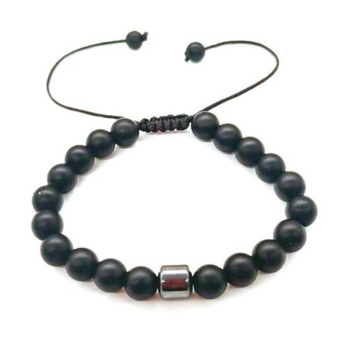 One pc stylish new adjustable frosted stone beaded bracelet(width:8mm)