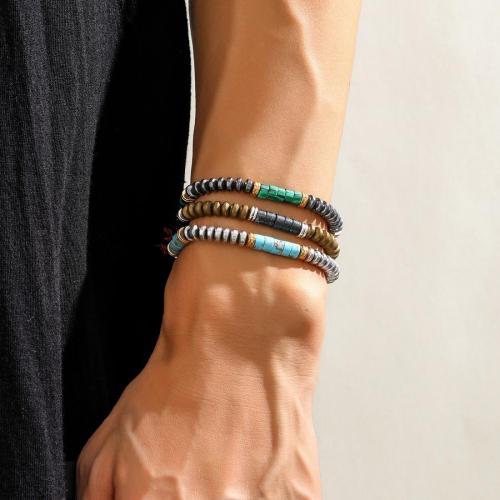 One pc turquoise stone beads adjustable bracelet(length:33cm)