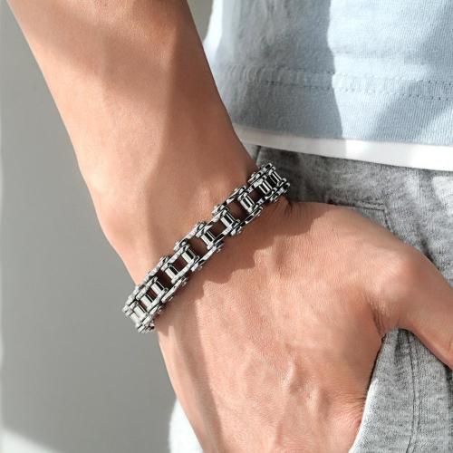 One pc stylish new solid color titanium steel bracelet#2(length:21.5cm)