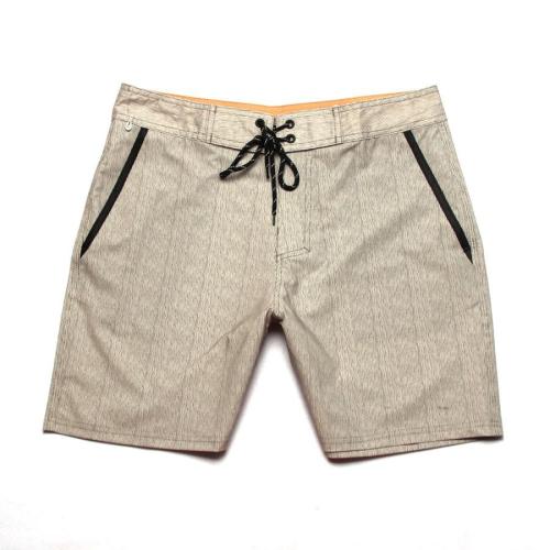 Plus size slight stretch wood grain quick dry surf rafting board shorts