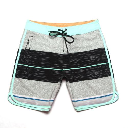 Casual slight stretch colorblock quick dry surfing shorts#2#(size run small)