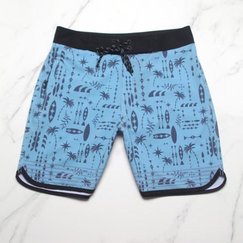 Casual slight stretch digital print quick dry surfing shorts#2#(size run small)