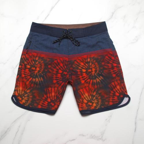 Casual slight stretch digital print quick dry surfing shorts#3#(size run small)