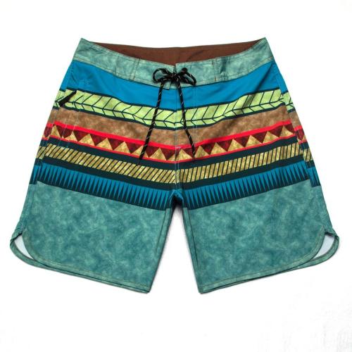 Casual slight stretch print quick dry surfing shorts#8#(size run small)