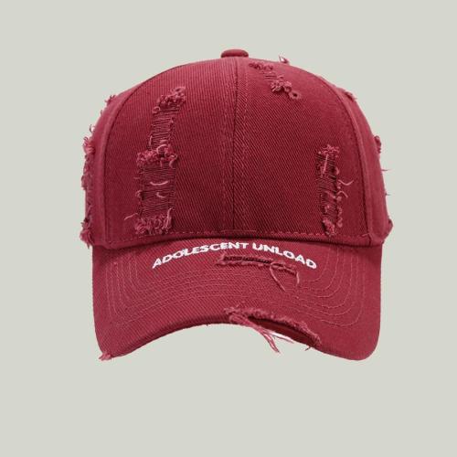 One pc stylish new 7 colors hole letter embroidery baseball cap 54-60cm