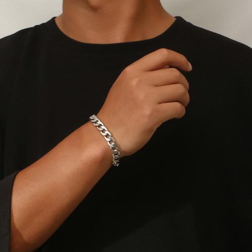 One pc fashion hip-hop titanium steel non-fading bracelet (width: 6mm)