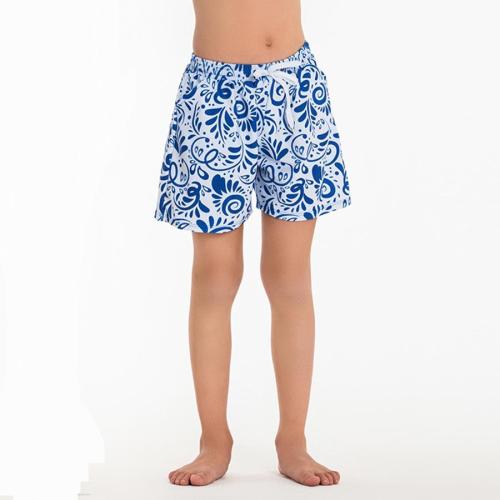 Family couple style boys graphic print pocket with lining beach shorts