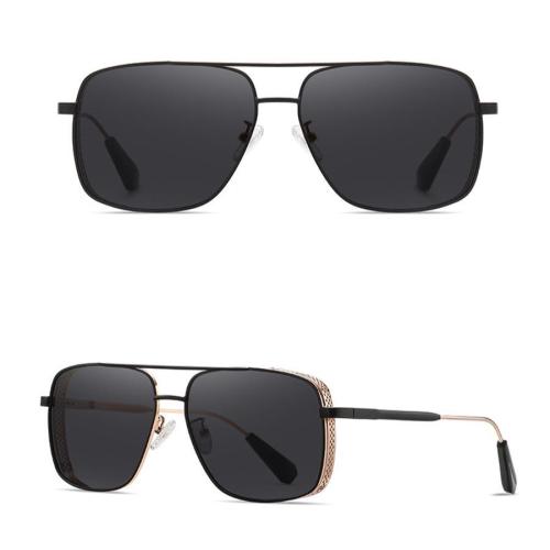 One pc new polarized square frame cutout frame  premium anti-uv sunglasses