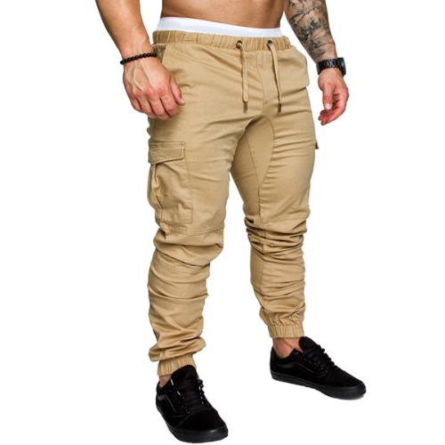 Casual plus size non-stretch solid color 9-colors mid waist slim pants