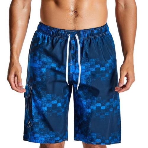 Stylish batch printing pocket quick dry surfing beach shorts