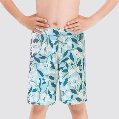 Family couple style boy floral printing with lined stylish beach shorts