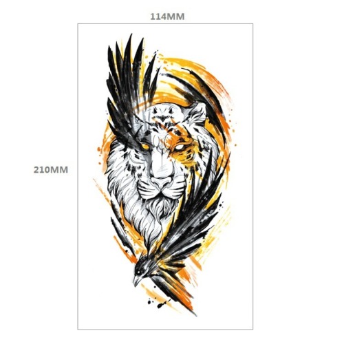 Two pc tiger tattoo stickers 114*210mm