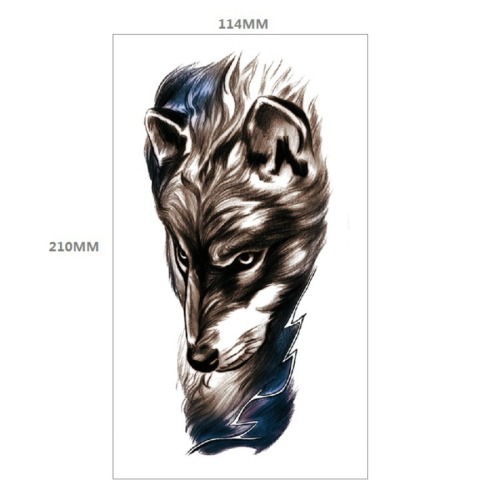 Two pc wolf tattoo stickers 114*210mm