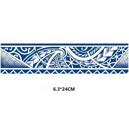 Two pc lasting printing armband tattoo stickers#1(6.3*24cm)