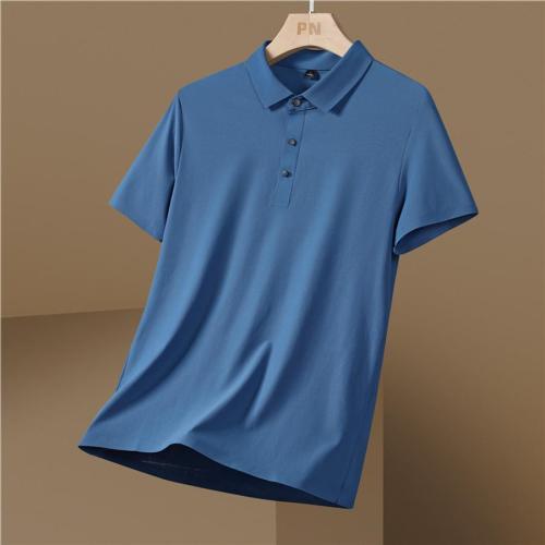 Casual plus size slight stretch solid short sleeve polo shirt size run small