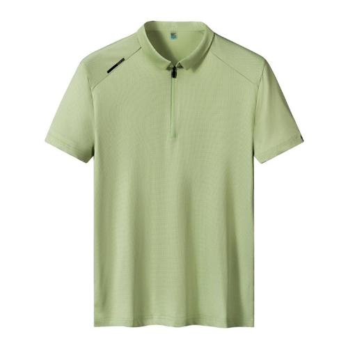 Sports plus size stretch breathable quick-dry polo shirt size run small (size:s-5xl)