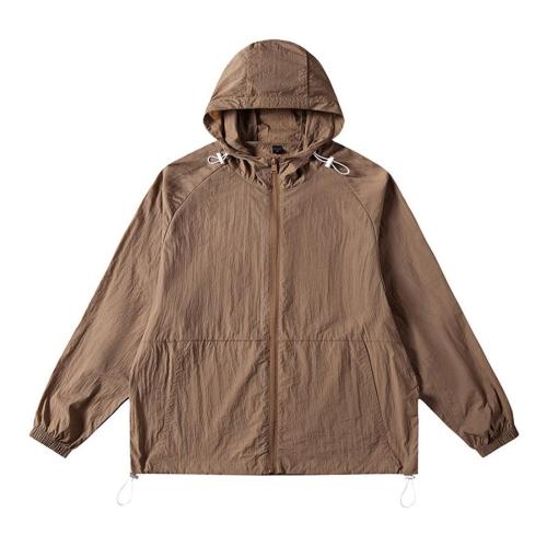 Sports plus size non-stretch loose light breathable anti-ultraviolet jacket