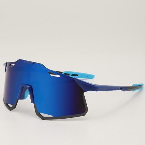 One pc stylish new contrast color outdoor sports frameless big sunglasses