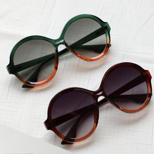 One pc new personality square big round frame uv protection sunglasses