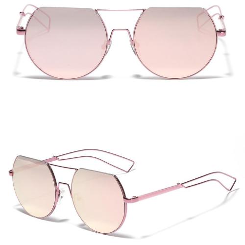 One pc new personality metal frame all-match uv protection sunglasses