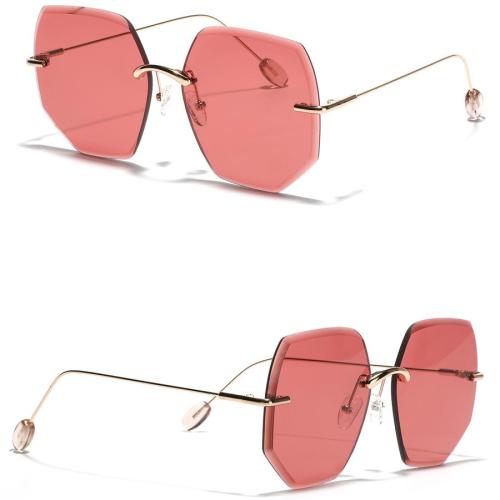 One pc new personality geometric frame outdoor all-match sunglasses