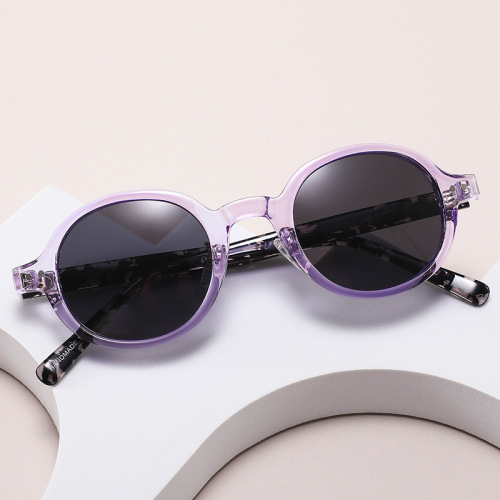 One pc new personality 3-color round frame outdoor uv protection sunglasses