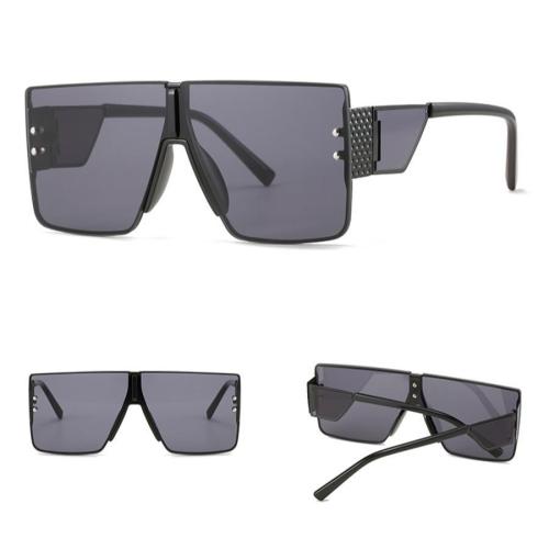 One pc new personality metal square frame outdoor uv protection sunglasses