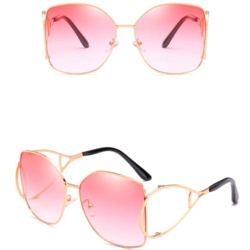 One pc new personality 8-colors metal geometric frame uv-blocking sunglasses