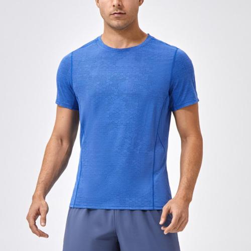 Sports plus size slight stretch breathable quick dry fitness t-shirt