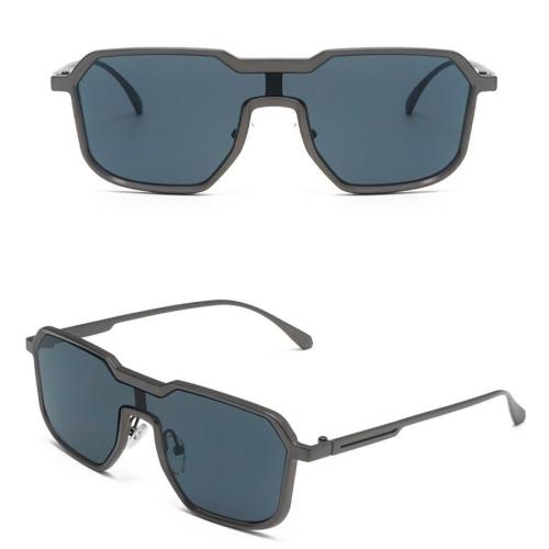 One pc new personality metal one-piece outdoor uv protection sunglasses