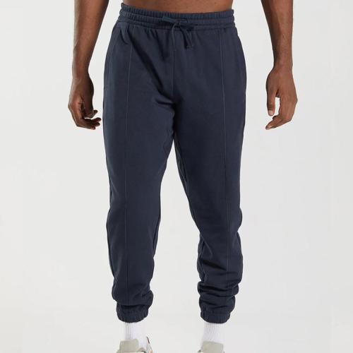 Casual plus size non-stretch solid color drawstring sweatpants