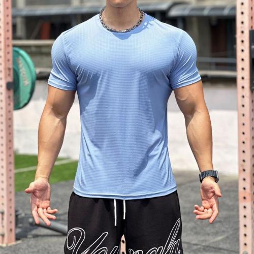 Sports plus size high stretch 4 colors quick dry t-shirt size run small