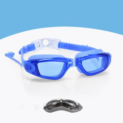 One pc boxed men 5 colors plano lenses earplugs swimming goggles