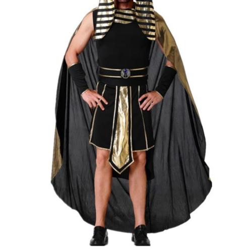 Sexy halloween non-stretch egyptian pharaoh costumes(with headdress&hand rings)