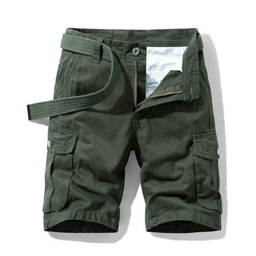 Casual non-stretch plus size cotton slim cargo shorts size run small no belt