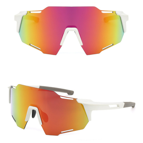 One pc new stylish 5-color pc one-piece lens outdoor uv-blocking sunglasses