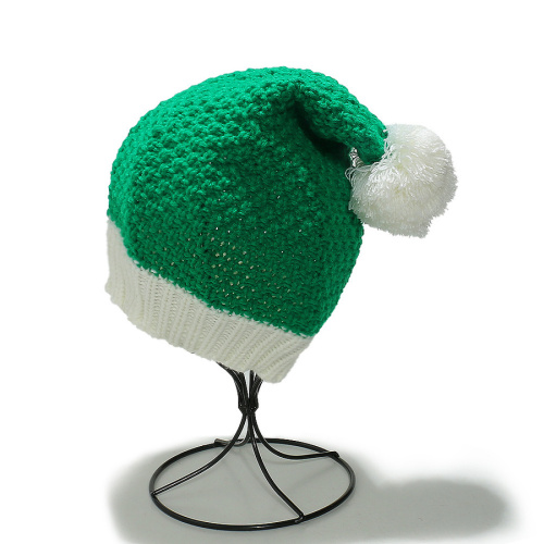 One pc stylish fur ball knit christmas hat 56-60cm